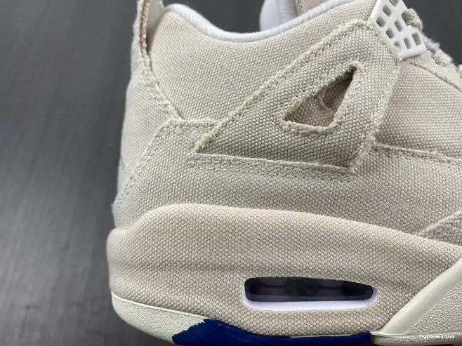 HYPE Jordan 4 Canvas Blank DQ4909-100 Retro (W) 0623